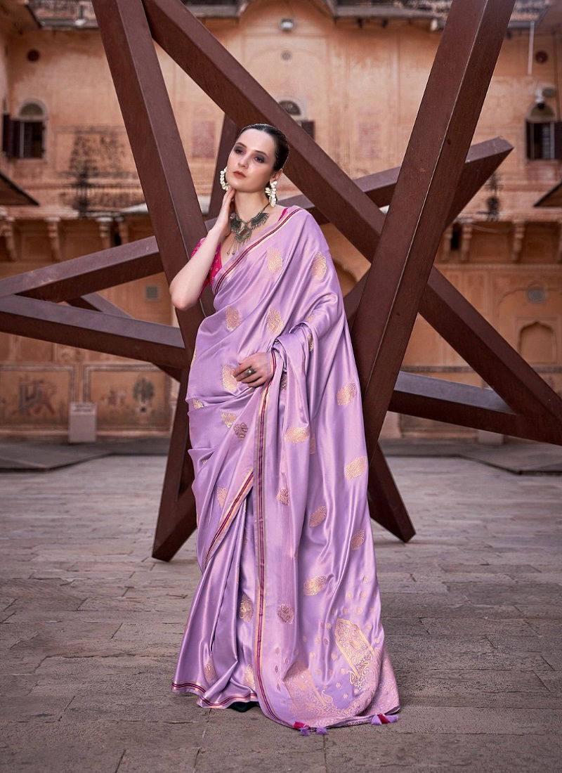 Rajpath Neha Silk Satin Weaving Wedding Sarees Catalog